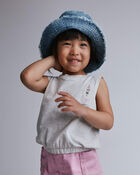 Toddler Girl 'Bunsicle' Elastic Waist Tank - Heather Grey, image 3 of 5 slides