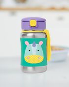 Zoo Stainless Steel Little Kid Straw Bottle, image 7 of 7 slides