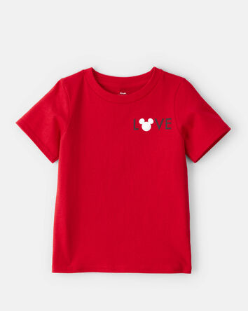 Toddler Boy Valentine's Day Disney&copy; Mickey Mouse Short-Sleeve Graphic Tee - Red, 