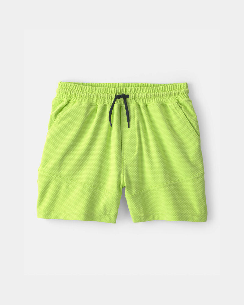 Boys Mesh Active Shorts - Green, image 1 of 4 slides