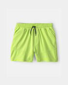 Boys Mesh Active Shorts - Green, image 1 of 4 slides