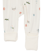 Baby Girl Camp Print Zip-Up PurelySoft Sleeper, image 3 of 7 slides