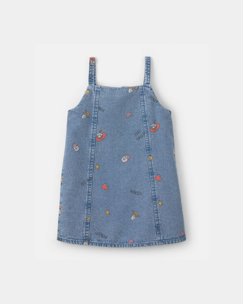 Baby Girl Pixar&copy; Toy Story Chambray Dress - Medium Wash, image 1 of 4 slides