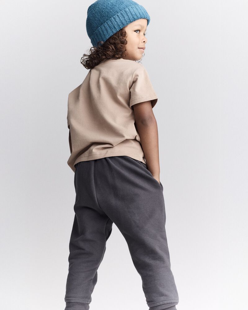 Toddler Short-Sleeve Relaxed Graphic Tee - Tan, image 3 of 6 slides