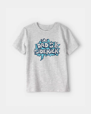 Tout-petit gar&ccedil;on - T-shirts &agrave; imprim&eacute; pour la f&ecirc;te des P&egrave;res &laquo;Dad&rsquo;s Sidekick&raquo; - Gris, 