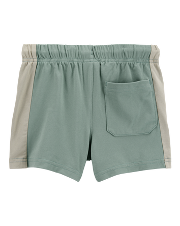 Toddler Solid Cotton Blend Shorts - Green, 