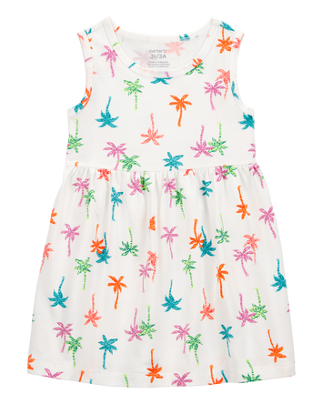 Toddler Palm Tree Tank Dress, 