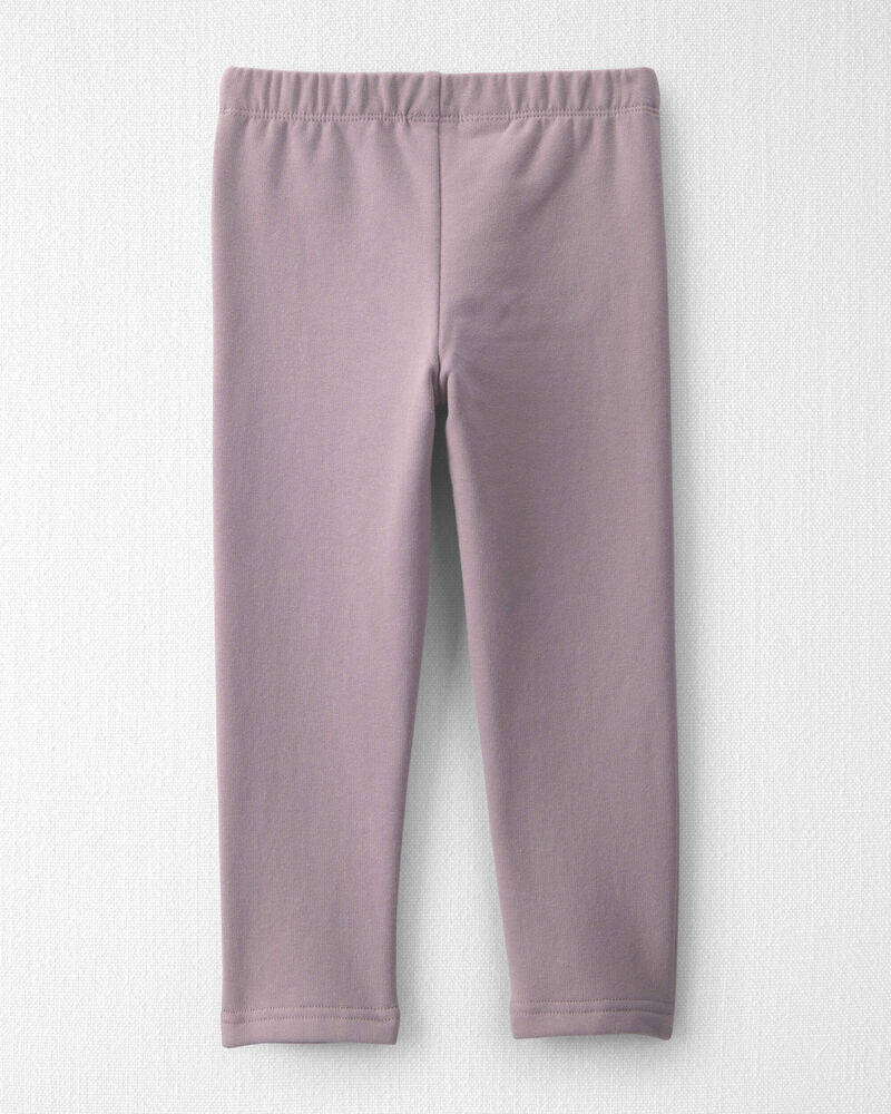 Toddler Girl 2-Pack Recycled Fleece Leggings Made with Organic Cotton, image 3 of 5 slides
