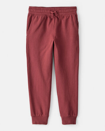 Boys French Terry Jogger - Burgundy, 