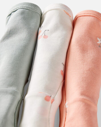 Filles - Emballage de 3 sous-v&ecirc;tements en coton biologique, 
