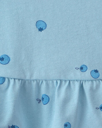 Tout-petit fille - D&eacute;bardeur p&eacute;plum &agrave; motif bleuet - Bleu, 