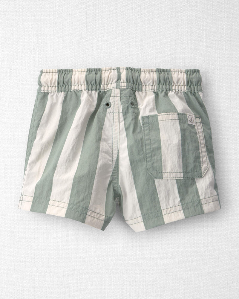 Baby Boy Recycled Swim Trunks in Stripes, image 2 of 5 slides
