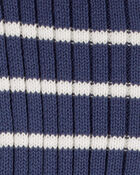 Bébé Pantalon en tricot avec chandail côtelé rayé, image 3 sur 4 diapositives