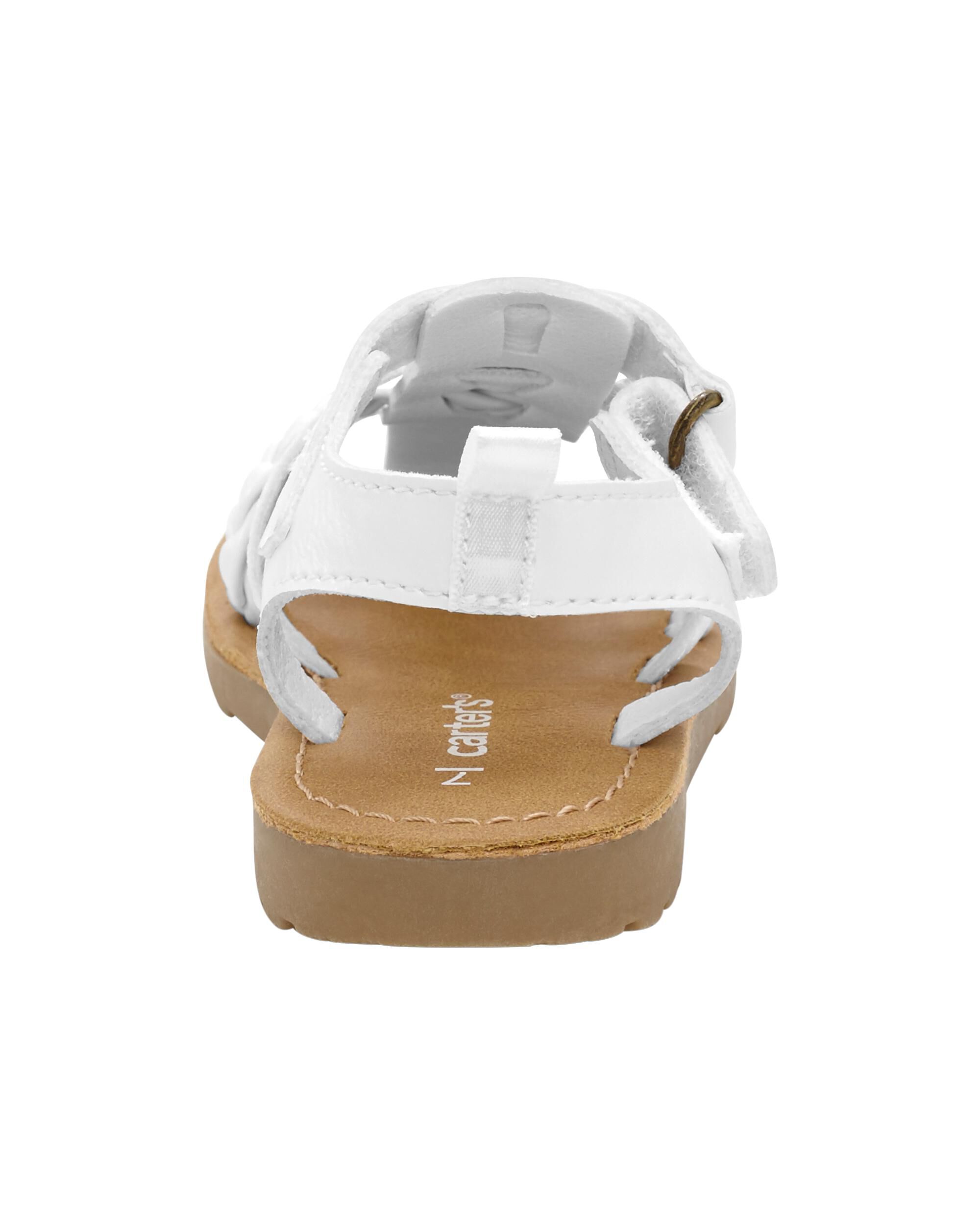 Carter's best sale white sandals
