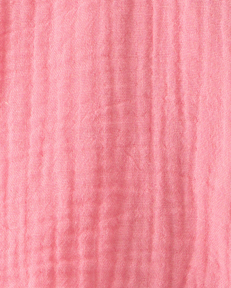 Toddler Girl Organic Cotton Gauze Button-Down Top , image 3 of 4 slides