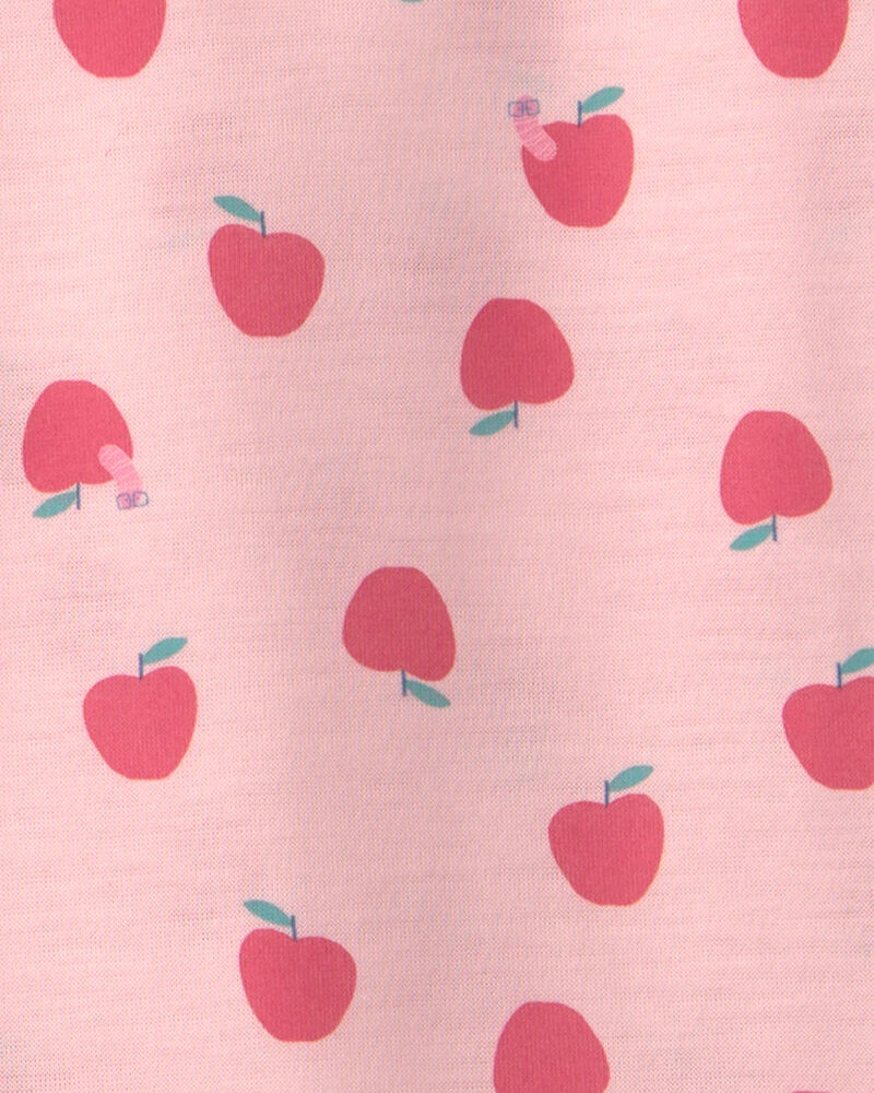 Girls 2-Pack Apple Night Gown - Pink, image 3 of 4 slides