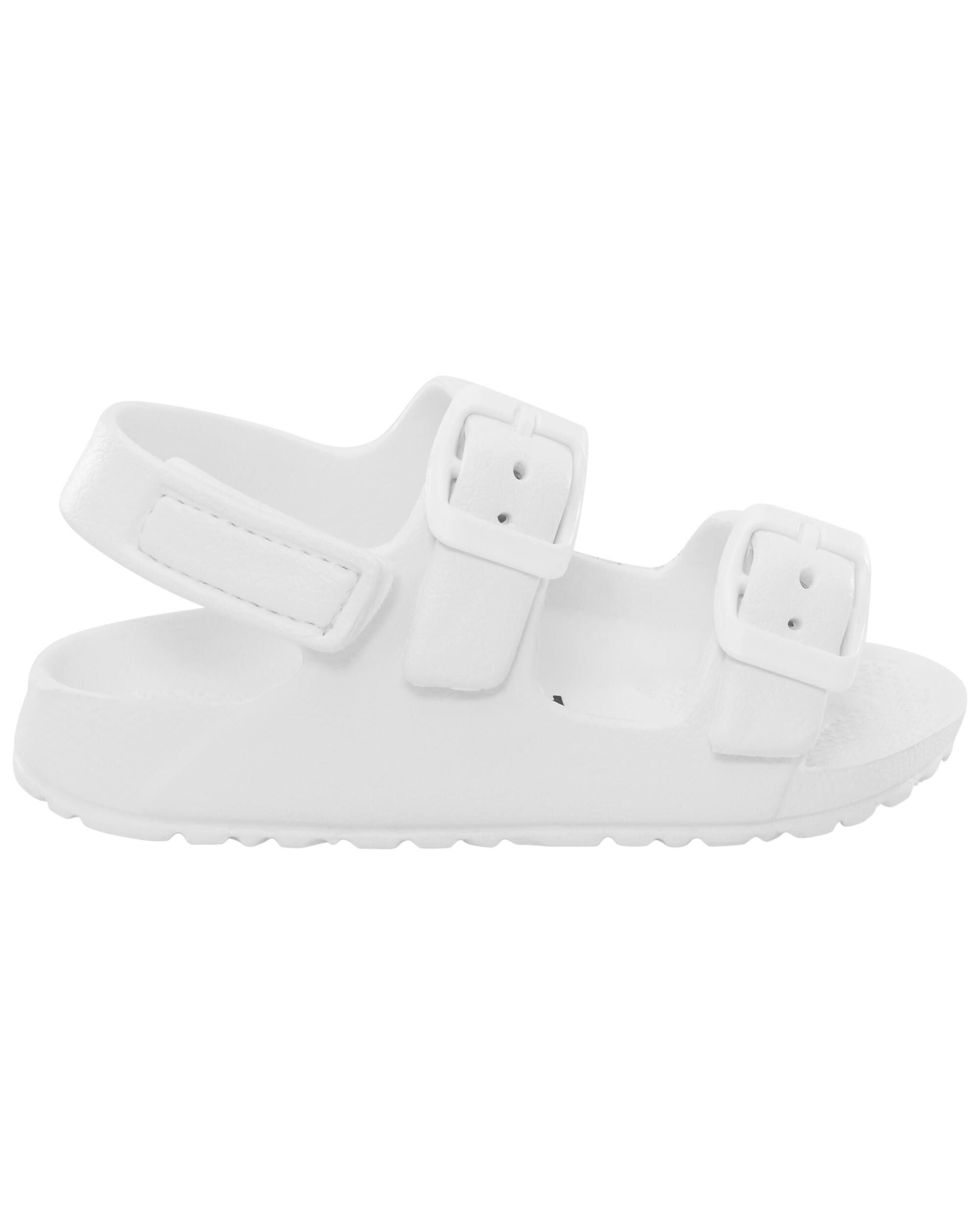 Rubber double discount buckle sandals
