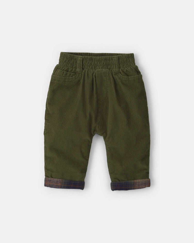 Baby Boy Corduroy Pants - Olive Green, image 1 of 5 slides