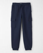 Gar&ccedil;ons - Pantalon cargo en jersey bouclette de coton biologique, image 1 sur 4 diapositives