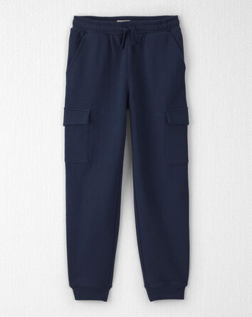 Gar&ccedil;ons - Pantalon cargo en jersey bouclette de coton biologique, 