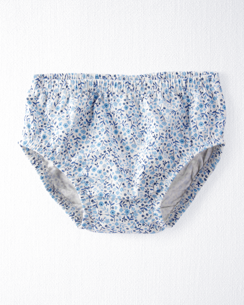 Baby Organic Cotton Floral-Print Dress, image 3 of 6 slides