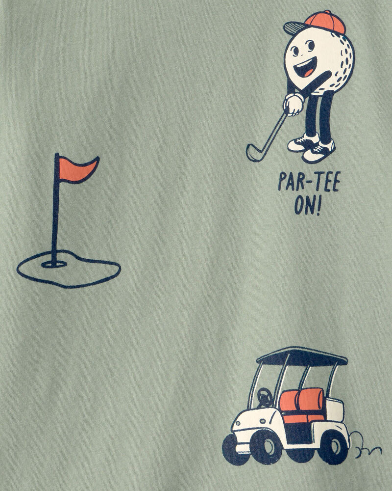 Toddler Boy Golf Long-Sleeve Graphic Tee - Green, image 2 of 3 slides