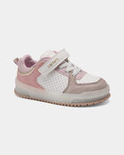 Toddler Girl Colour Block Casual Sneakers - Pink/White, image 1 of 6 slides
