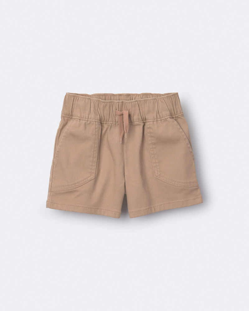 Toddler Boy Standard Short with Pockets - Khaki, image 2 of 7 slides