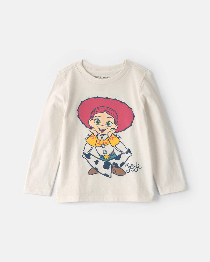 Toute-petite fille &ndash; T-shirt manches longues &agrave; motif Jessie de Disney&copy; &ndash; Blanc, image 1 sur 2 diapositives