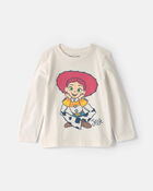 Toute-petite fille &ndash; T-shirt manches longues &agrave; motif Jessie de Disney&copy; &ndash; Blanc, image 1 sur 2 diapositives