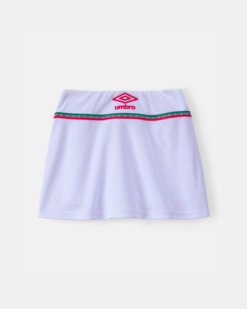 Girls Umbro Mexico Active Skort - White, image 4 of 7 slides