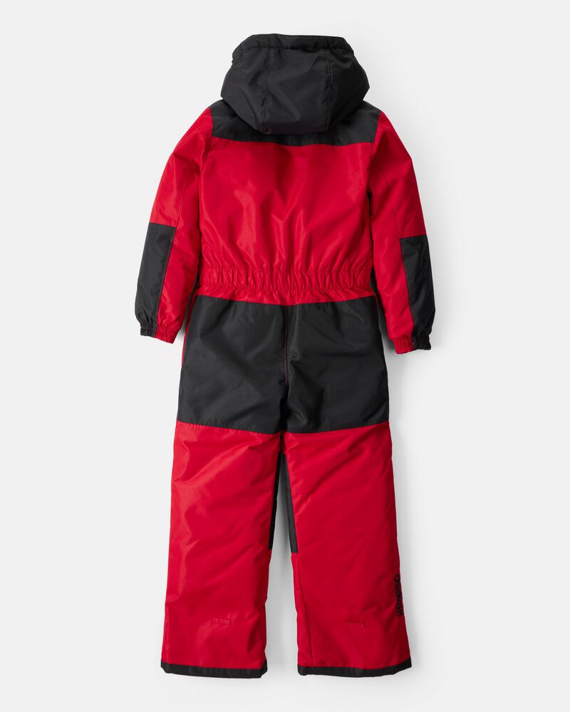 Kid 1-Piece Taslan Snowsuit - Red, image 2 of 5 slides