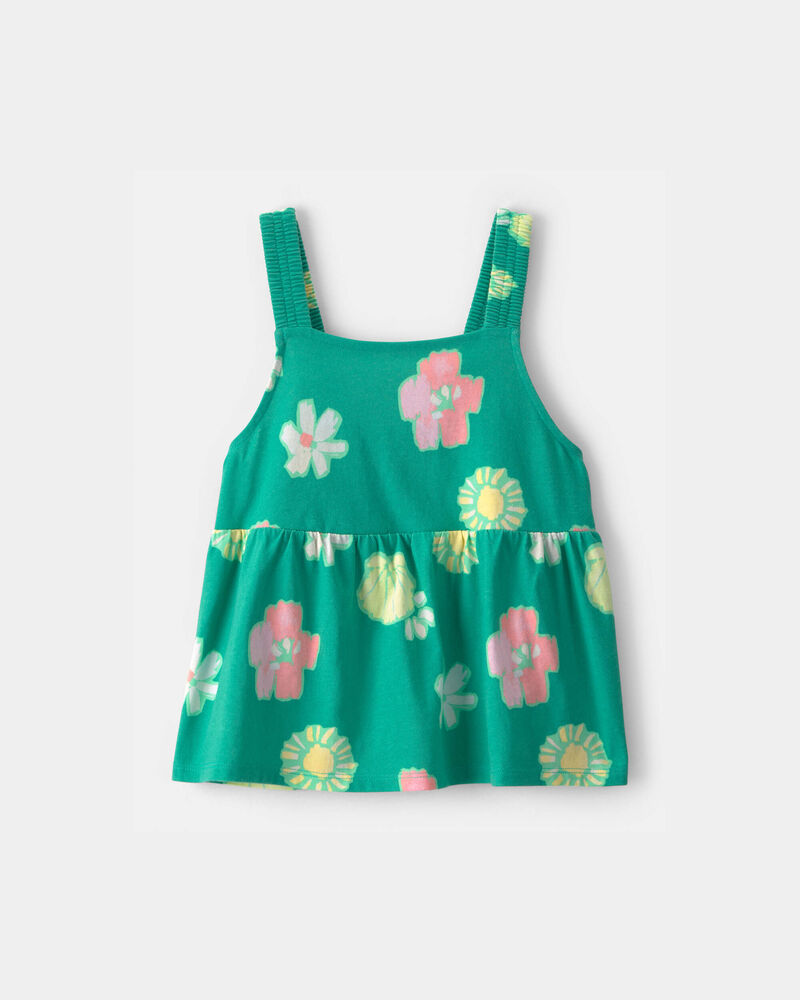 Filles - D&eacute;bardeur &agrave; motif floral - Vert, image 1 sur 3 diapositives