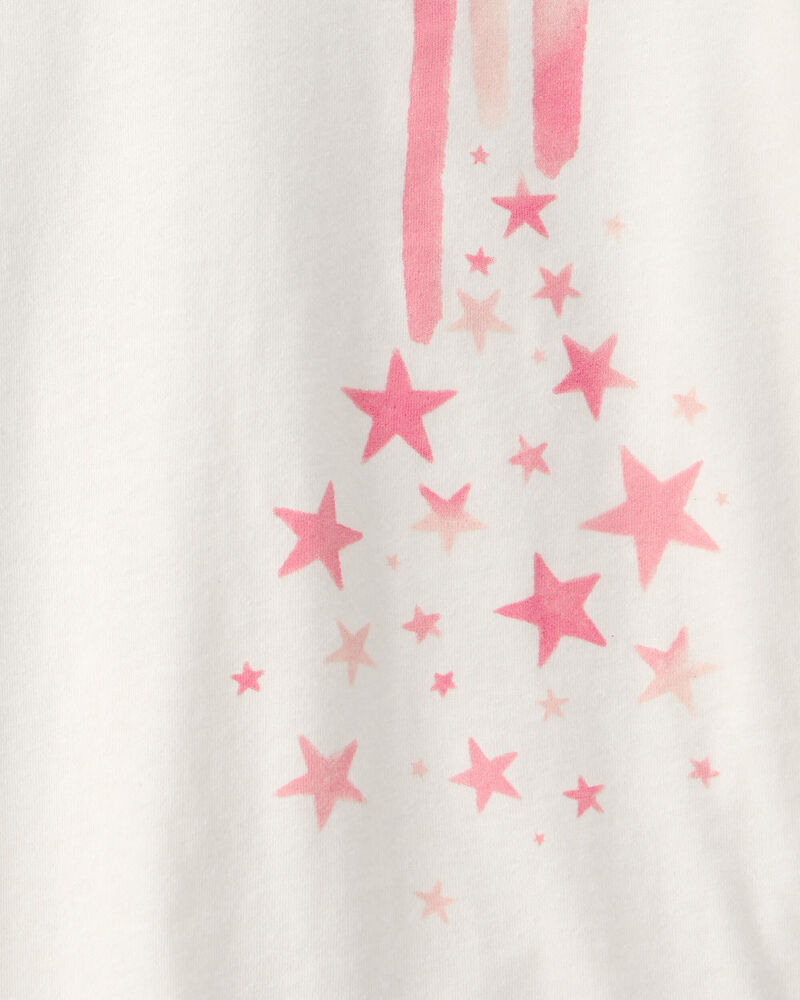 Girls Rainbow Graphic Tee - Ivory, image 3 of 4 slides