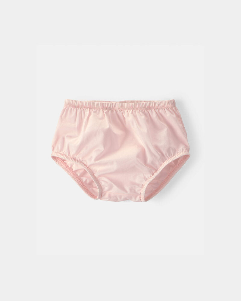 Baby Girl Twill Button-Up Utility Dress - Pink, image 3 of 5 slides