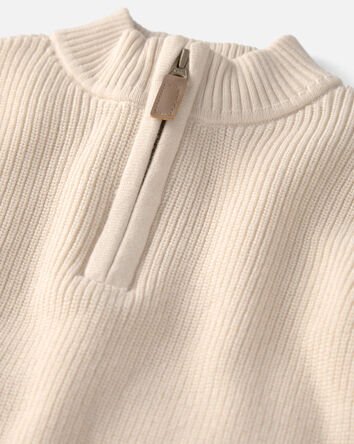 Jeune - Blouson &agrave; fermeture &agrave; glissi&egrave;re en coton biologique, cr&egrave;me, 