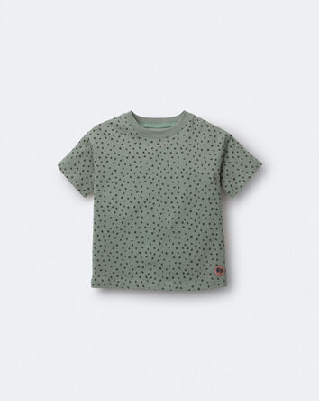 Tout-petit - T-shirt d&eacute;contract&eacute; &agrave; pois - Vert olive, 