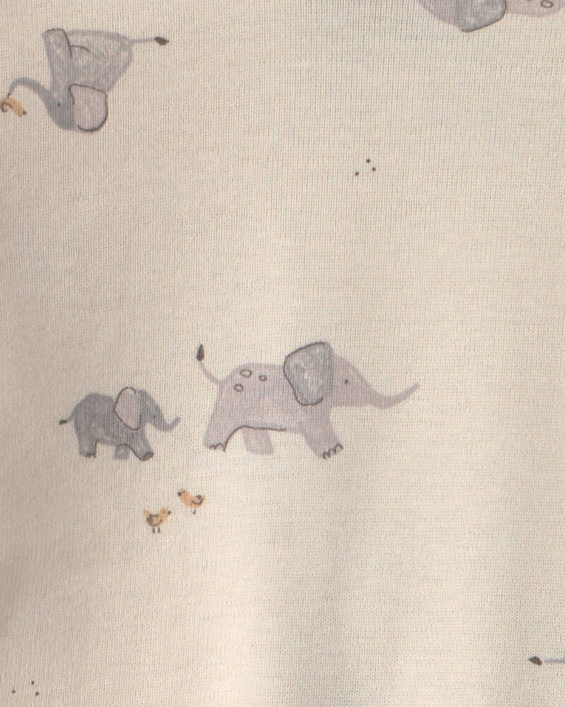 Baby 4-Piece Elephant Long-Sleeve Bodysuit & Pant Set - Grey, image 3 of 5 slides