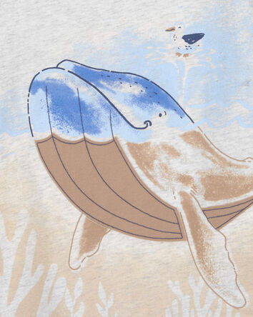 Whale-Print Graphic Tee, 