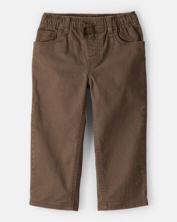 Toddler Boy Tapered Washed Jeans - Brown, 