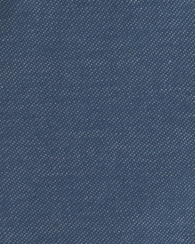 Baby Girl Knit Denim Pants - Indigo, image 3 of 4 slides