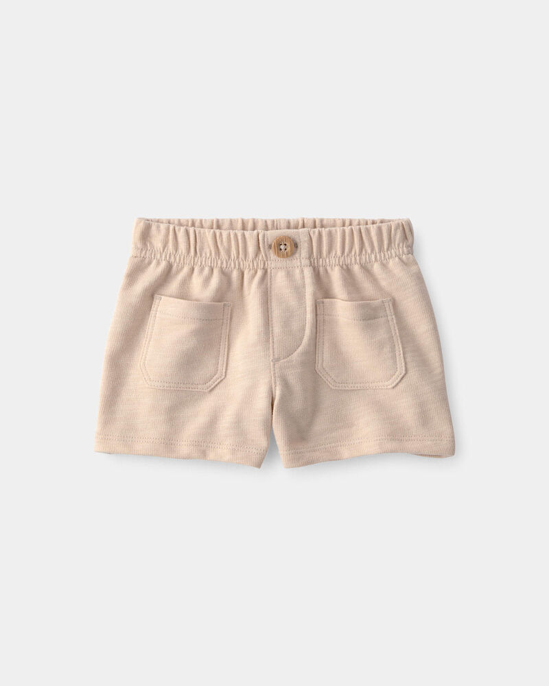 B&eacute;b&eacute; fille - Ensemble 2 pi&egrave;ces haut &agrave; fleurs et short - Cr&egrave;me/Beige, image 2 sur 4 diapositives