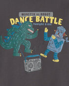 Gar&ccedil;ons - Pyjama 4 pi&egrave;ces en 100 % coton &laquo;Monster vs. Robot Dance Battle&raquo; &ndash; Gris, image 4 sur 4 diapositives