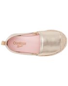 Enfant Espadrilles à enfiler à effet métallique, image 4 sur 7 diapositives