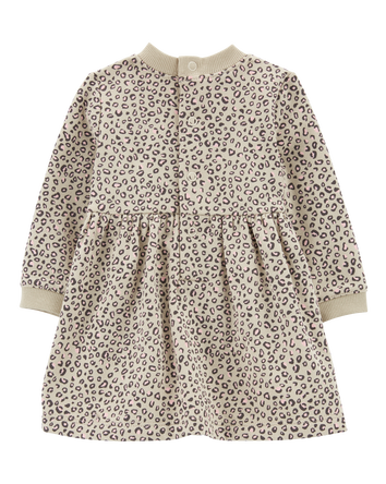 Baby Cheetah Print Fleece Dress, 