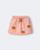 Toddler Girl Pull-On Skirt with Pockets in Bee Print - Light Pink, image 2 of 6 slides