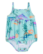 Bébé Maillot de bain 1 pièce à motifs tropicaux, image 2 sur 5 diapositives