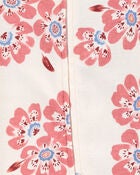Baby 2-Pack Floral 2-Way Zip Cotton Sleepers, image 3 of 5 slides