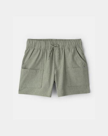 Tout-petit gar&ccedil;on - Short tiss&eacute; avec poches - Vert, 