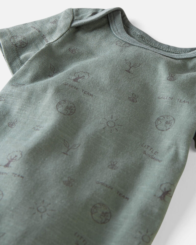 Baby 3-Pack Organic Cotton Rib Bodysuits, image 2 of 7 slides